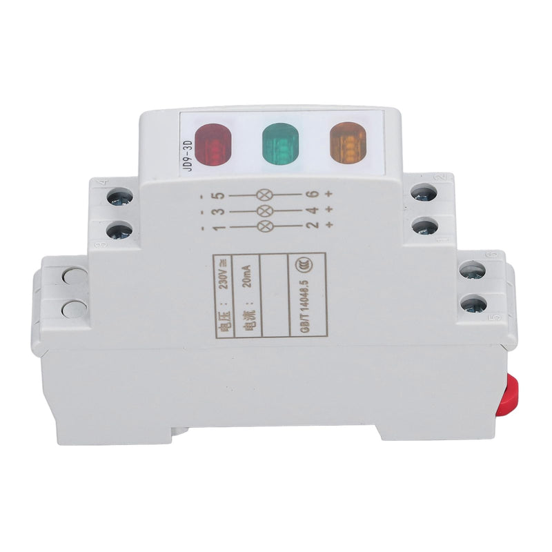 DIN Rail Indicator Light, Red Yellow Green LED Indicator Lamp for AC 50Hz 60Hz Circuits, LED Guide Rail Indicator Lights for Magnetic Starter Contactor