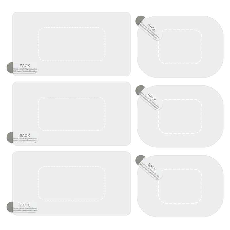 Dashcam Windshield Sticker, Sturdy CAR HUD Screen Sticker Film Easily Prevent Scratching & Falling, Durable and Reusable Windshield Sticker Applicator for Windshield On Dash Cam (8-Pcs) 8-pcs