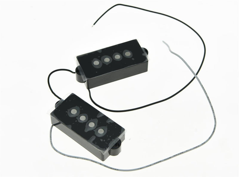 KAISH Black 4 String Alnico V Bass Pickups Vintage Sound P Bass Pickup for Precision P Bass Guitar 4 String PB Pickups