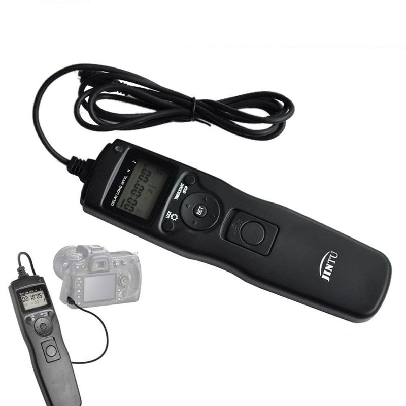 JINTU Intervalometer Timer Remote Control Shutter Release for Canon EOS Rebel T6 T7 T8i T7i T6i T6s SL3 SL2 XTi XS XSi T1i T2i T3 T3i T4i T5 T5i 2000D 90D 80D 70D 77D 1300D 60D 50D 1100D 1000D 550D