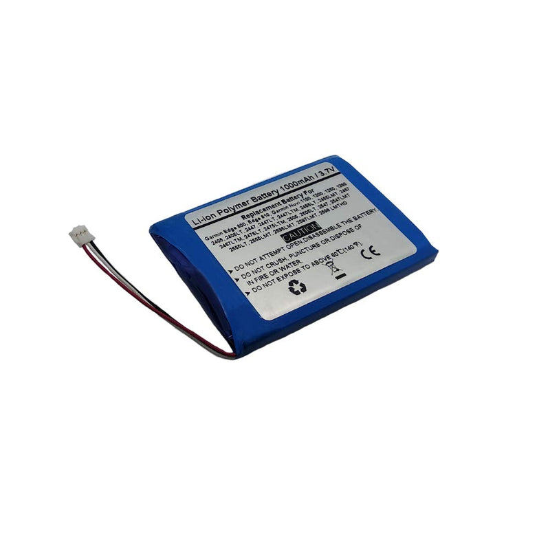 3.7V 1000mAh GPS Navigator Replace Battery For Garmin Edge 800, Edge 810, Garmin Nuvi 1100, 1200, 1250, 1260, Garmin Nuvi 2405, 2405LT, 2447, 2447LT, 2447LTM, 2455LT, 2455LMT, 2457, 2457LTM, 2475LT