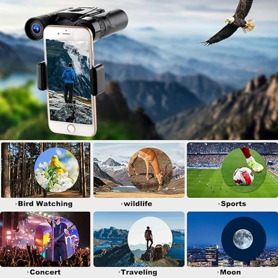 200x25 Binoculars Suitable, Suitable for Adults and Children, for Bird Watching, Hiking, and Concert Tours, with Phone Clip and Stand 200x25