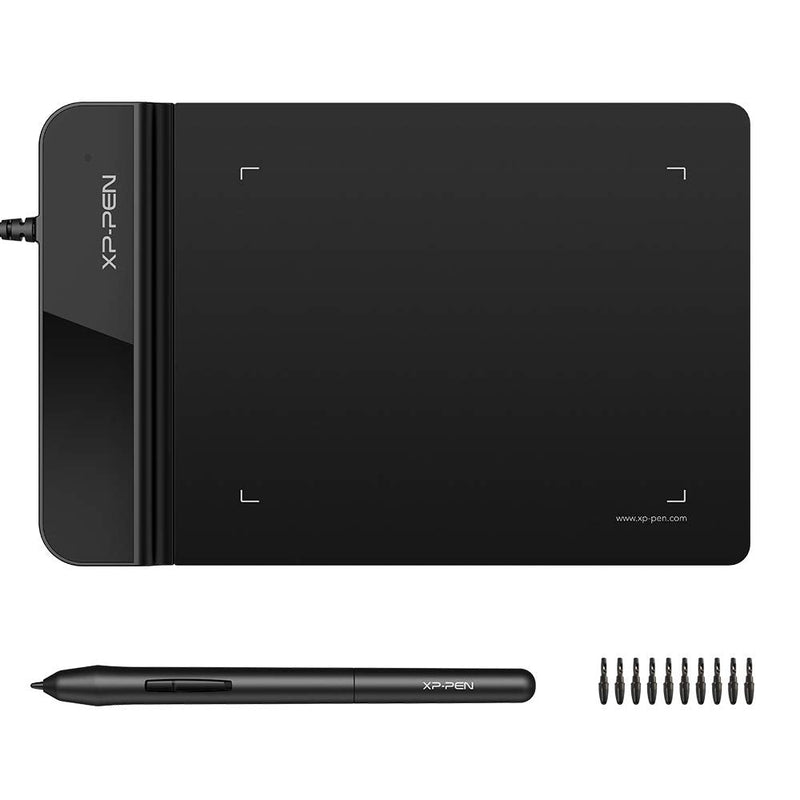 Drawing Tablet-XP-Pen G430S OSU Tablet Graphic Drawing Tablet with 8192 Levels Pressure 4 x 3 inch Ultrathin Tablet & 2-Fingers Glove (Size L) & PN01 Battery-Free Passive Stylus