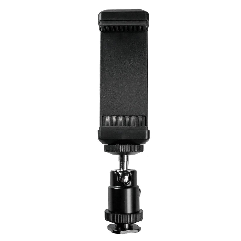 [AUSTRALIA] - Hot Shoe Phone Mount for Camera, Ball Head Adapter with Phone Clamp - 360° Rotatable Smartphone Holder for DSLR/Mirrorless/Action Cam Live Streaming 