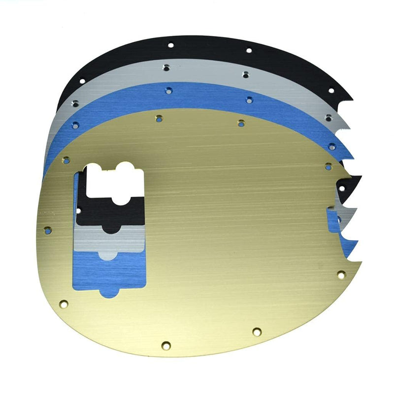KAISH Metal Aluminium Anodized Bass Pickguard Scratch Plate for Music Man Classic 4 String StingRay Bass Black