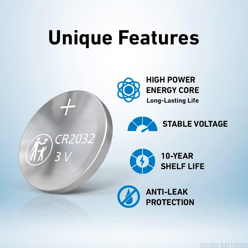 Key Fob Replacement Batteries for Lexus RX ES NX IS UX GX RC GS LS (RX350 ES350 NX300 RX450h NX200t ES300h GX460 NX350 GS350 IS300 UX200 IS350 UX250h RC350) Smart Remote (2-Pack) (Check Fitment Guide)