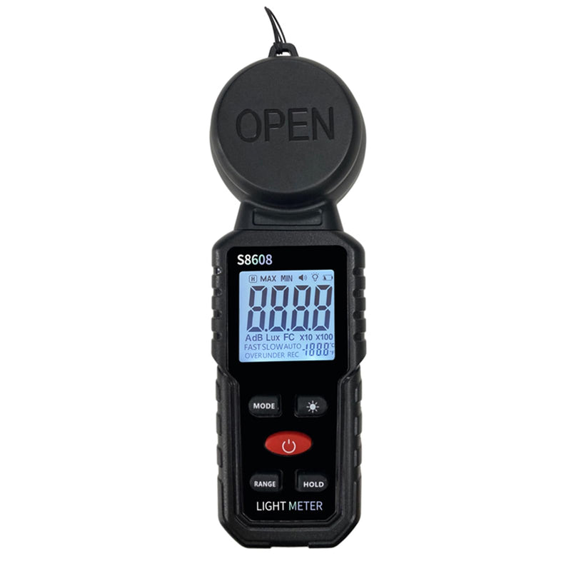 [AUSTRALIA] - Digital Illuminance Light Meter Tester 200,000Lux Meter (18,500FC) Luxmeter Lighting Intensity Brightness Measurement Tool for Indoor Outdoor Grow Plants Film Photography lumens LED Photometer 