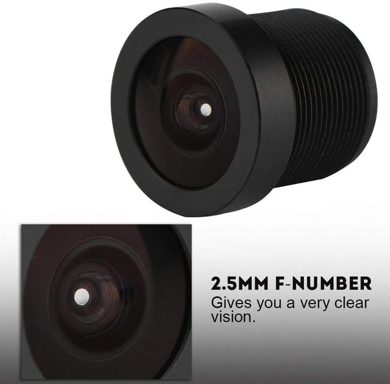 Security Surveillance Camera Lens, 2.1mm Camera Lens 150° Wide Angle x 0.5 IP Camera Lens CCTV Lens for 1/3'' & 1/2.9'' CCD Chips, Support Night Vision