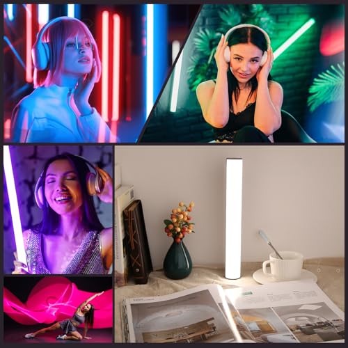 114 LEDs RGB Video Light Wand, Magnetic Handheld Magnetic Tube Light 2500K-9000K CCT & 20 Scene Modes with 3000mAh Battery, 95+ CRI, 120° Beam Angle for Photography YouTube TikTok Vlog 11.8 inch