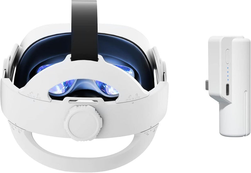 Saqico Head Strap for Oculus Quest 2 with 5000mAh Head Strap Battery Pack Compatible with Oculus/Meta Quest 2