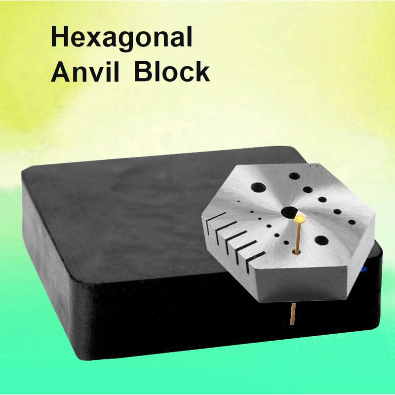 [AUSTRALIA] - Hexagonal Steel Riveting Anvil Block 7/8" Thick Multi-Functional Bench Hex Steel Block Drilling Jewelry Watchmakers, Craftsman 