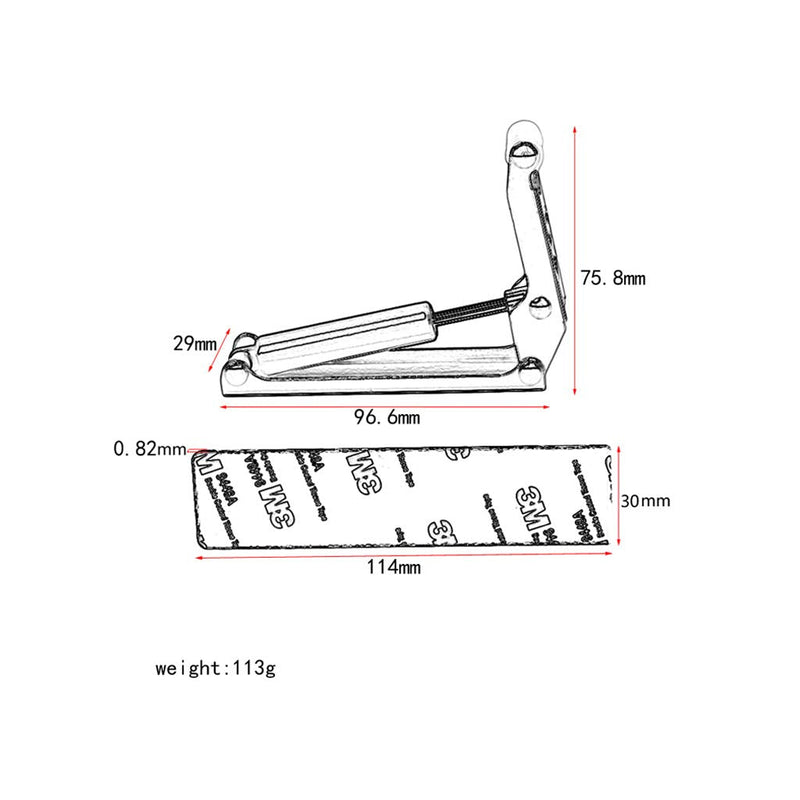 [AUSTRALIA] - Alnicov Piano Slow Soft Fall Device Hydraulic Pressure Fallboard Decelerator Keyboard Cover Descend Control Devic(Gold) 
