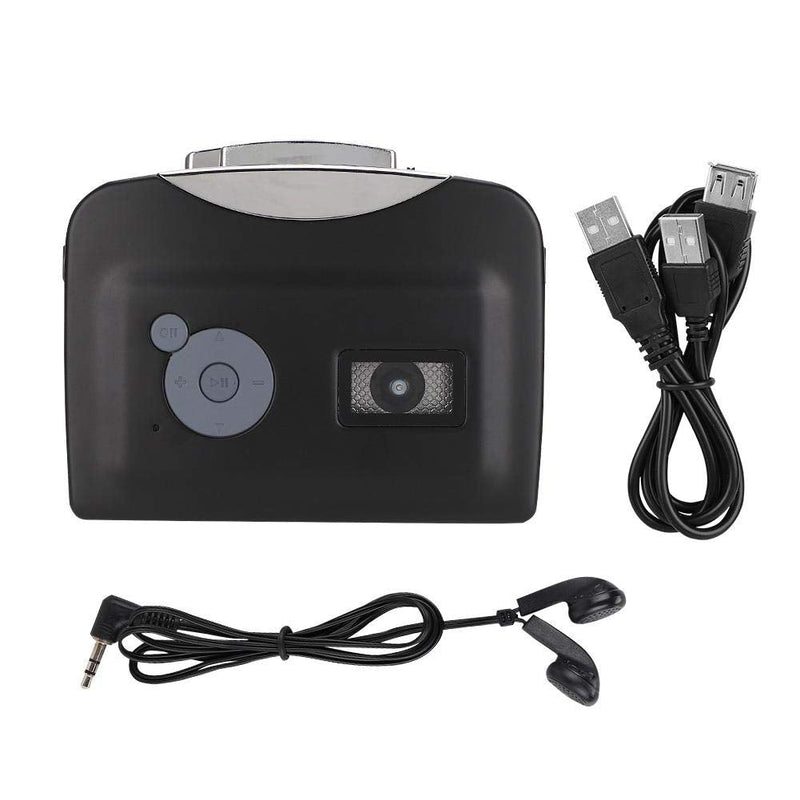 Portable Walkman Cassette Tape, USB Cassette to MP3 Converter Music Player, Audio Music Cassette Tape to Digital Converter Player with Earphone Compatible with Laptop/PC/USB Flash Drive
