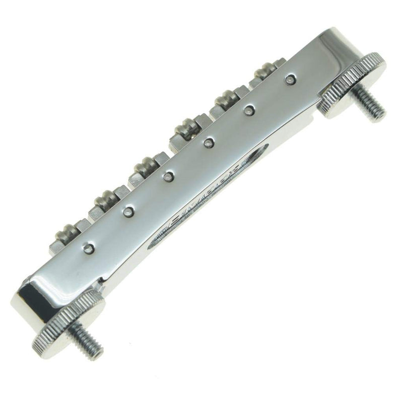 [AUSTRALIA] - Dopro Chrome Guitar Roller Saddle Bridge Tune-O-Matic Bridge For USA Les Paul,SG,ES Dot,Gretsch Bigsby T-O-M with M4 Posts 