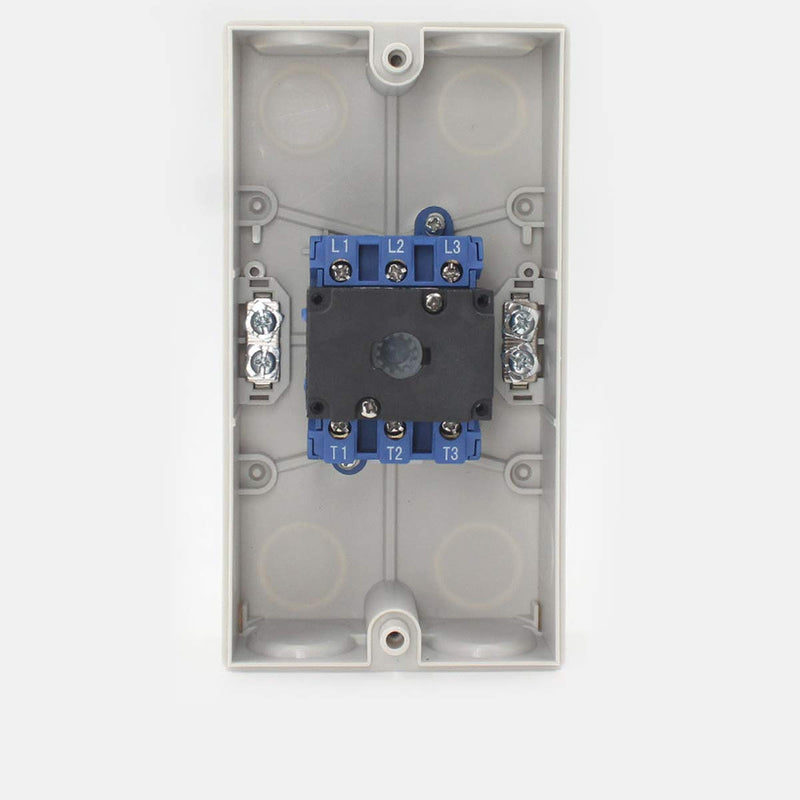 1Pcs Universal Changeover Selector Switch Load Isolation Switch Universal Changeover Switch, Waterproof and Dustproof Sealed Box, LW30-32A 380V 3P 32A, Master Load Switch, Equipment Power Cut Off