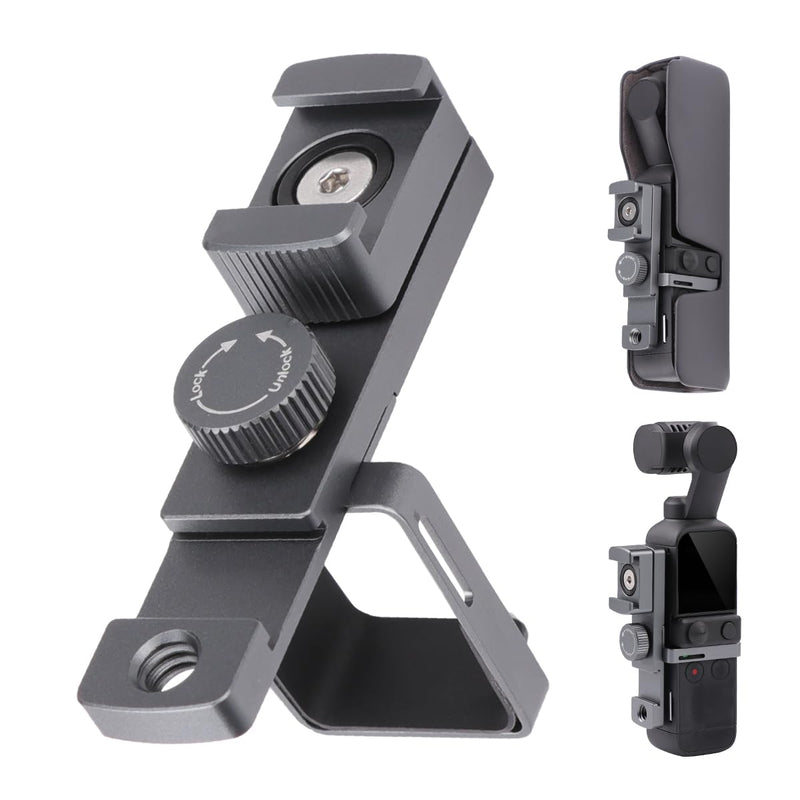 Expansion Rotate Cold Shoe Adapter for DJI Osmo Pocket 2 Handle Accessories Rotatable Cold Shoe,Extended Mount Bracket Strap Attached to Tripod DJI Osmo Pocket 2 Accessories