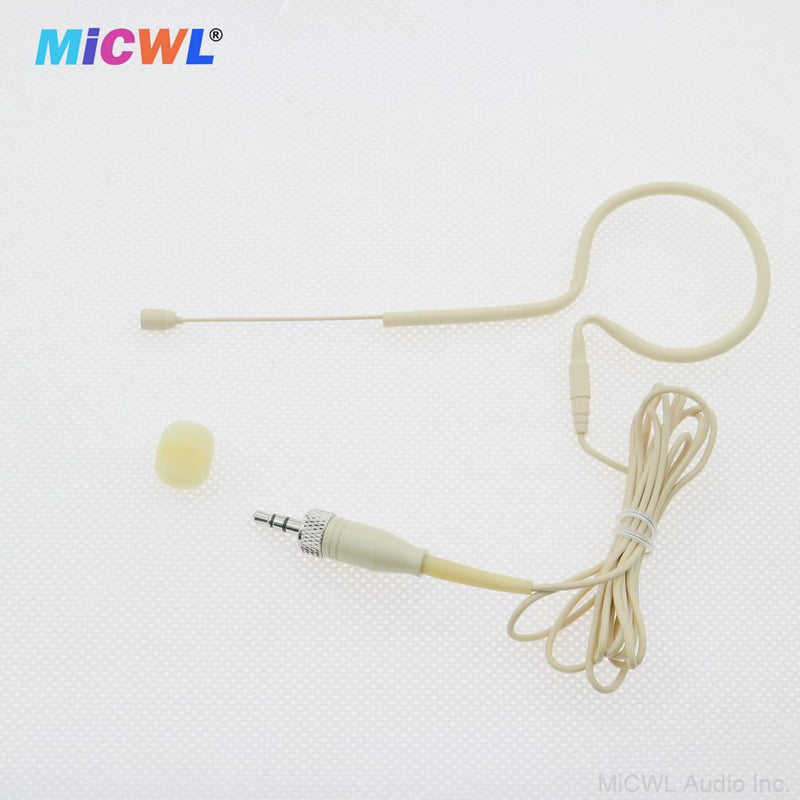 [AUSTRALIA] - Professional Single Earset Headset HeadMic Microphone for Sennheiser EW G2 G3 G4 Wireless BeltPack Transmitter B20-Beige 