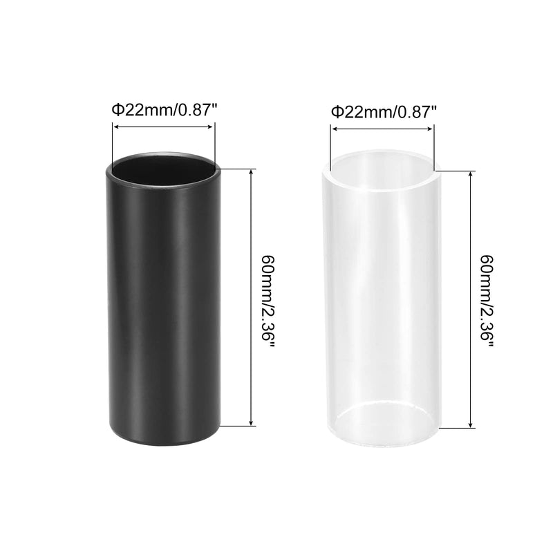 [AUSTRALIA] - MECCANIXITY Guitar Slide 60mm Stainless Steel and PVC Slide Acoustic Guitar Finger Slide Black 