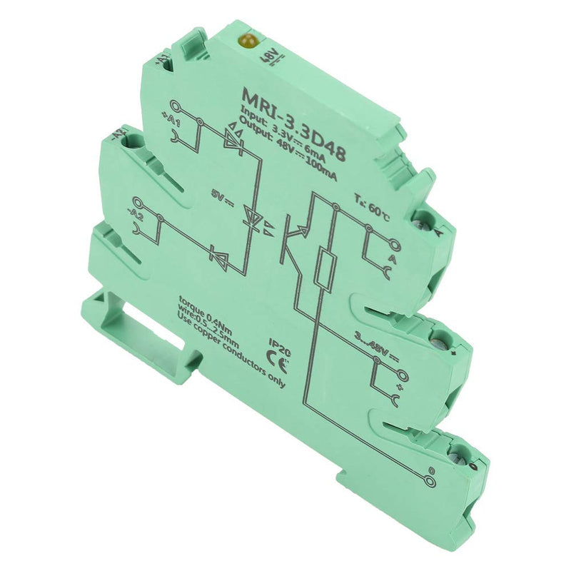 [AUSTRALIA] - Optocoupler, PLC Relay, MRI-3.3D48 DC Separates Photoelectric Coupler Separating PLC Relay Module Input 3.3VDC Output 3-48VDC 