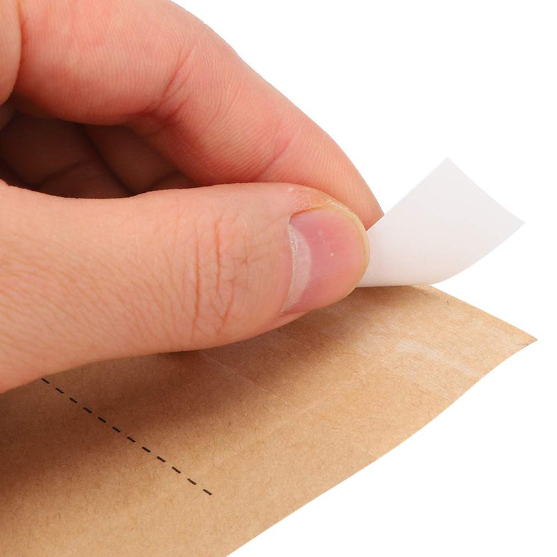 [AUSTRALIA] - Brrnoo Disposable Sterilisation Bags, 75 x 150 mm Self-Adhesive Sterilising Bag, Sterilisation Bag, Disinfectant Bag for Cosmetics, Nail Tools, Accessories for Disinfectant Machine, Pack of 100 brown 