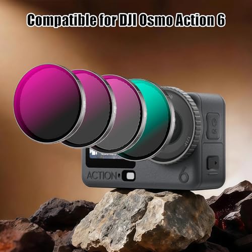 CPL ND8 ND16 ND32 Snap-On Filter Kit Compatible for DJI Osmo Action 6