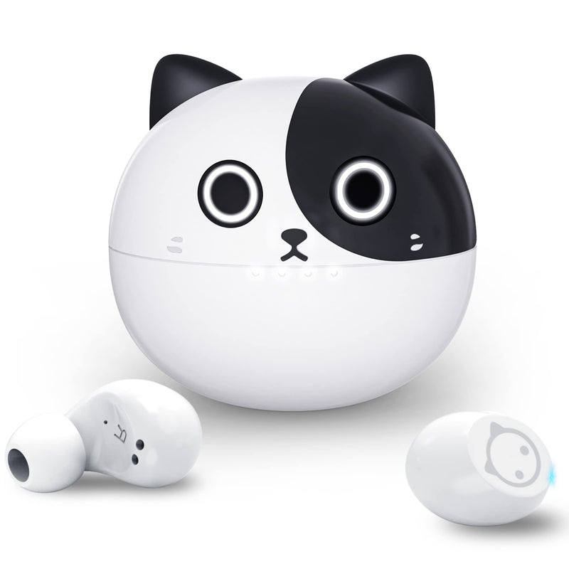 Panda Earbuds for Kids,Cute Cartoon Design Bluetooth Earbuds for Kids