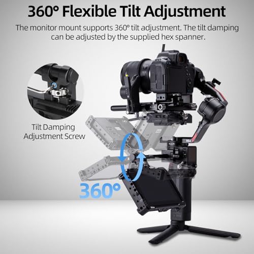 Nitze Gimbal Monitor Mount for DJI RS 4 Mini/Pro/RS 3 Mini/Pro - N28-S1