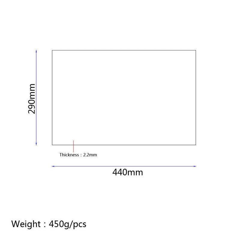 Guitar Bass Pickguard Blank Material, 17.3x11.4 IN Pick guard DIY Sheet Scratch Plate Backplate for Strat Tele Guitar Jazz P Bass 29x44cm (Black 3 Ply (BWB)) Black 3 Ply (BWB)