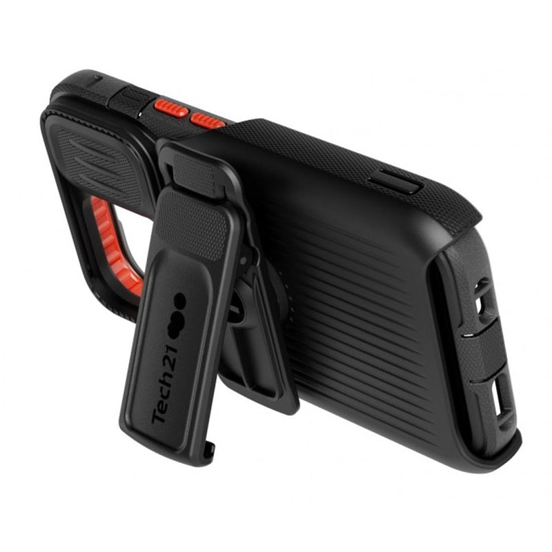 Tech21 Evo Max for iPhone 13 Pro Max – Ultra-Protective and Rugged Phone Case with 20ft Multi-Drop Protection Black w/ Holster