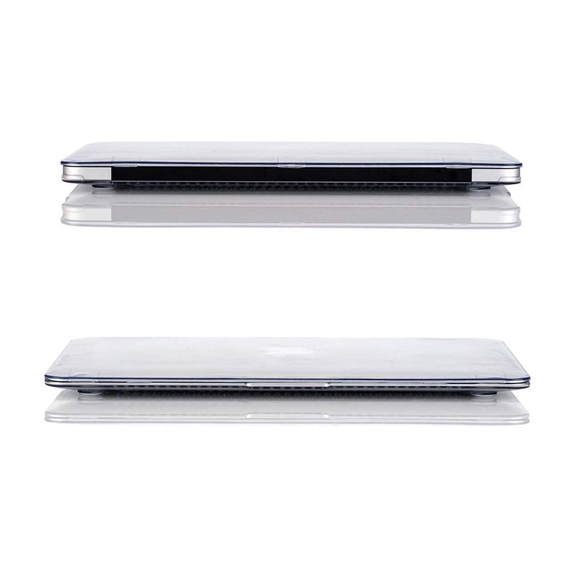 Ruban case for MacBook Air 13 Inch A2337 (M1) / A2179 / A1932 (2021 2020 2019 2018 Release) - Snap On Hard Shell Case Cover for MacBook Air 13 Retina Display with Touch ID, (Crystal Clear) Crystal Clear