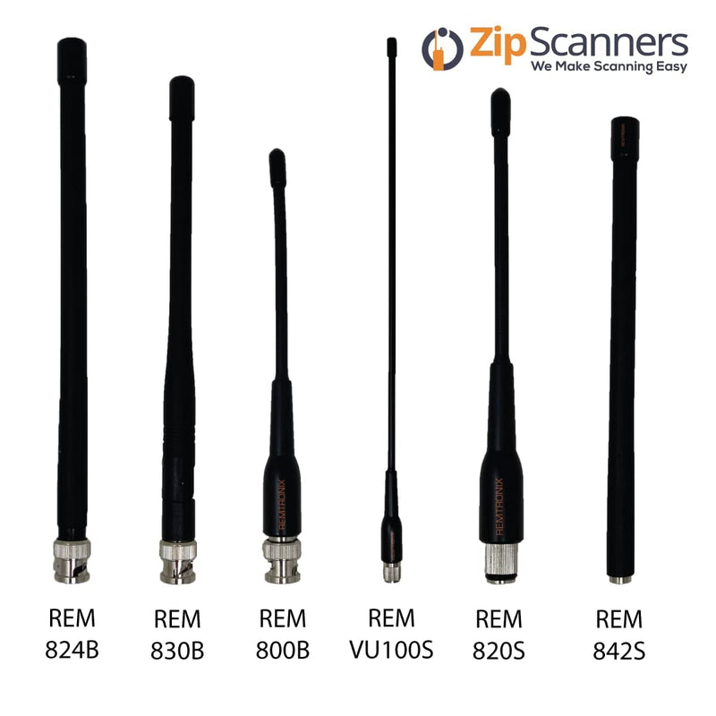 Police Scanner Radio Antenna | 820S Remtronix | SMA End Type | 700~900 MHz UHF Digital, Analog & Trunked Frequencies | 7" Flexible Whip, O-Ring | Increase Reception 25-100% SMA 7" 820S