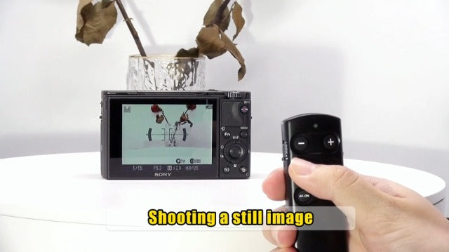 Wireless Remote Control Camera Shutter Release for Sony Replces RMT-P1BT Black for Sony