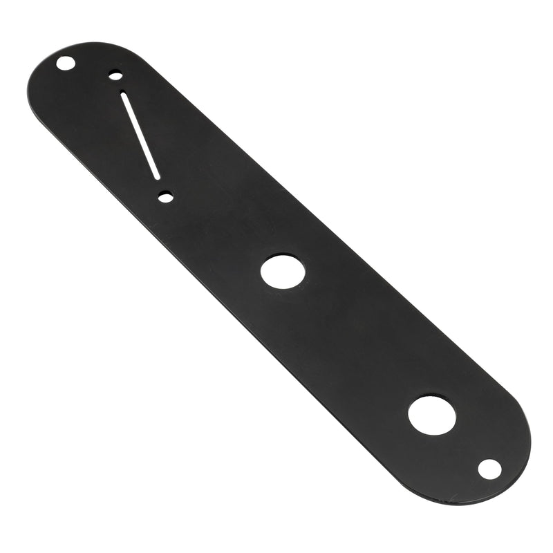 Musiclily Pro 32mm Steel Tele Control Plate with Narrow Pots Hole Spacing and Angled Switch Slot for Telecaster Electric Guitar, Black