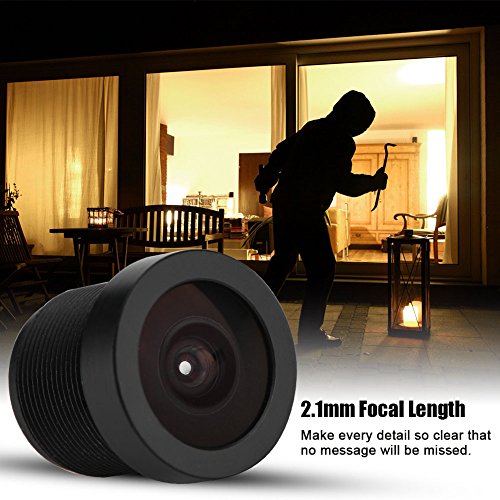 CCTV Camera Lens, 2.1mm Camera Lens 150° Wide Angle M12*0.5 IP Camera Lens for 1/3'' & 1/2.9'' CCD Chips, This Camera Lens with IR Night Vision Function