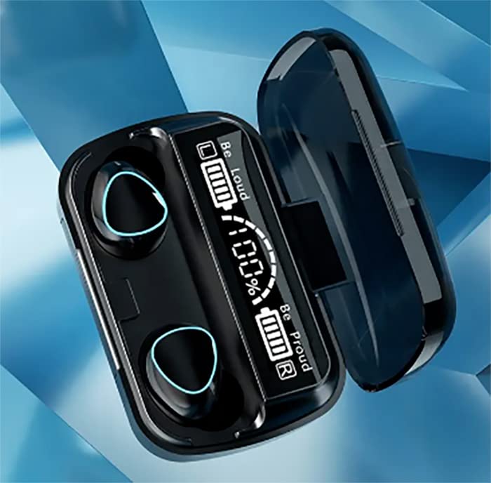 Wireless Earbuds, Bluetooth 5.1 Earphones Auto Pairing Bluetooth Headphones True Wireless Stereo HiFi Headphones for Running Sports in-Ear with Smart LED Display Charging Case/Box