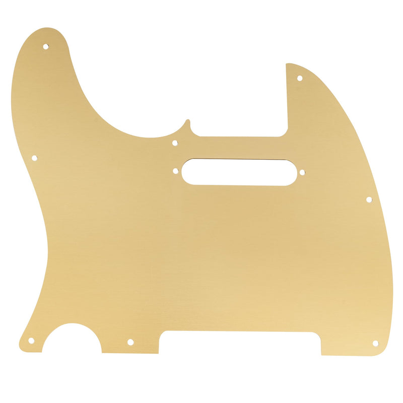 [AUSTRALIA] - Musiclily Pro 8 Holes Anodized Aluminum Tele Pickguard TL Guitar Pickguard for American/Mexican Fender Standard Tele Style Electric Guitar, Gold 