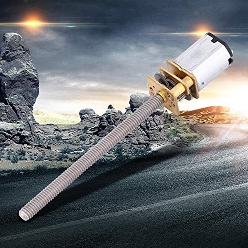 DC 12V Gear Motor, Ball Screw Motor, N20 Gear Motor, Lead Screw Speed Reduction Electric Motor M4 x 55 mm, 12 V, Ball Screw Accessories (150 rpm)