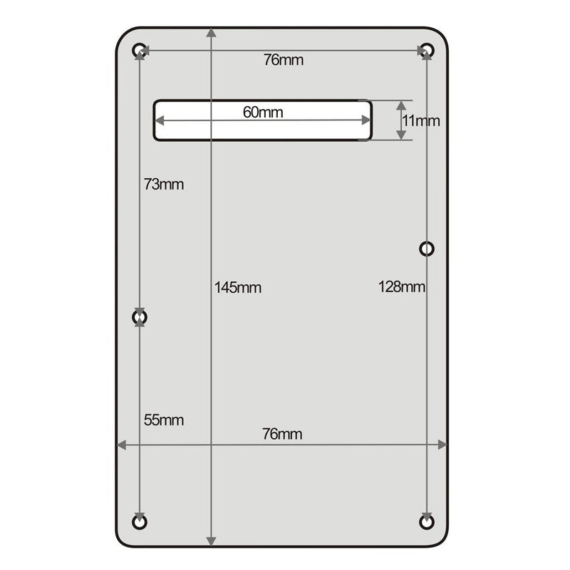 [AUSTRALIA] - 4Ply Aged Pearl Strat HSS Pickguard Scratch Plate Guitar BackPlate Set for Standard Strat Modern Style Guitar Part 4Ply Aged Pearl 