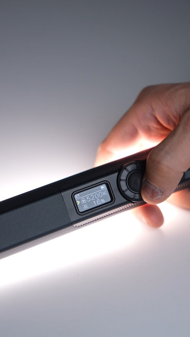 PHOTOOLEX Magnetic Light Wand, 360° RGB Tube Light, LED Video Light Stick 320mm