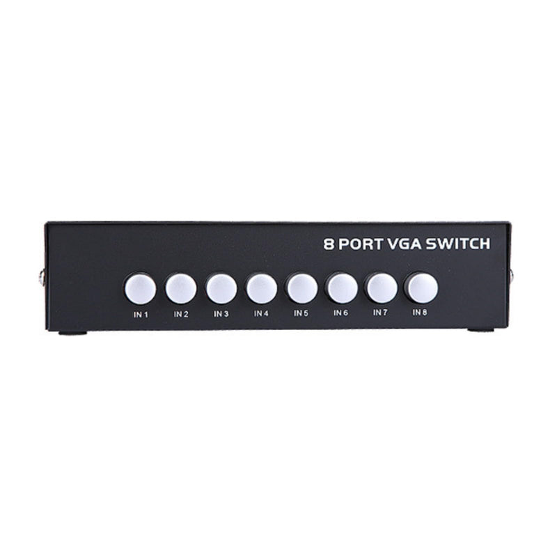 [AUSTRALIA] - 8 Port VGA Video switcher 8 in 1 Out 4 in 1 Out bi Directional Inter Convertible Video Sharer Computer Host External VGA TV Monitor Projector selector Switch Box 1 Host at a time 