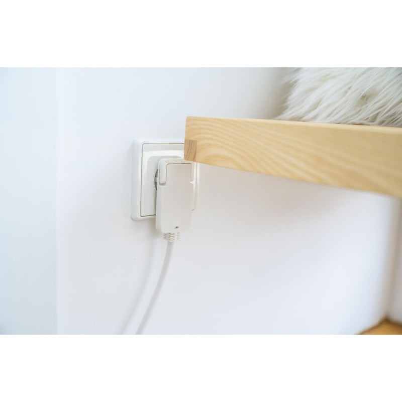 Brennenstuhl Quality Plastic Extension Cable with Flat Connector (Extension Cable, Flat, for Indoors, with 3 m Cable), White 3m Single