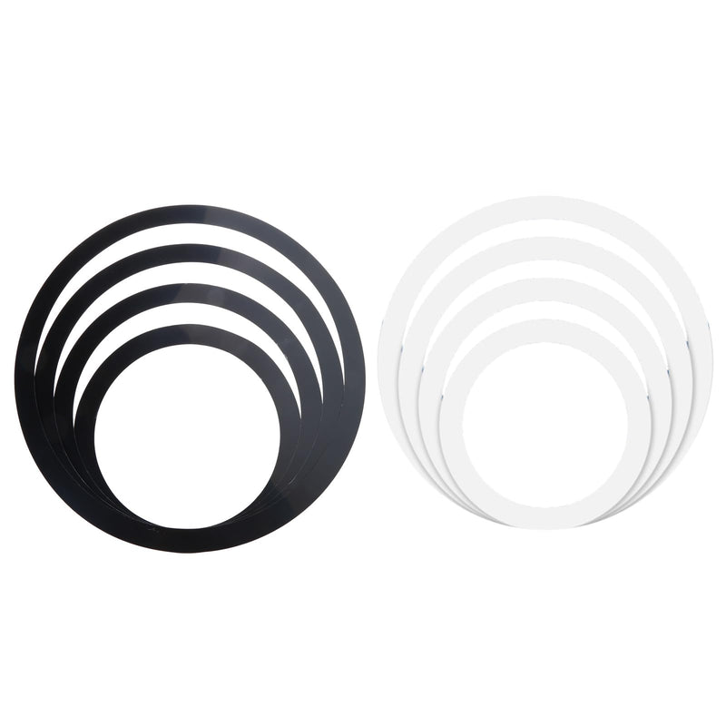 Drum Mute Rings Drum Muffler Rings Drum Silencers Drum Percussion Accessories Drum Mute Pads for Drums Tone Control, Black