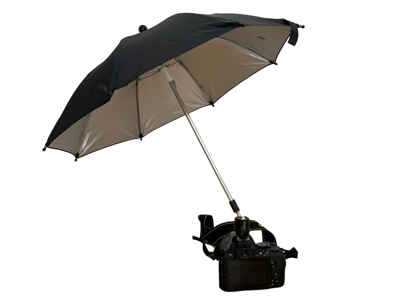 360° Swivel Camera Umbrella with Hot Shoe,Camera Sun Shade,Camera Rain Cover (Large-50cm) Large-50cm