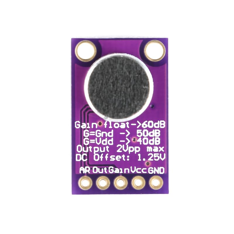 3Pcs MAX9814 Microphone Amplifier Module Electret Microphone Amplifier Module MIC Microphone Sound Amplification Microphone Head Sensor Auto Gain Control Release Ratio Low THD for Arduino