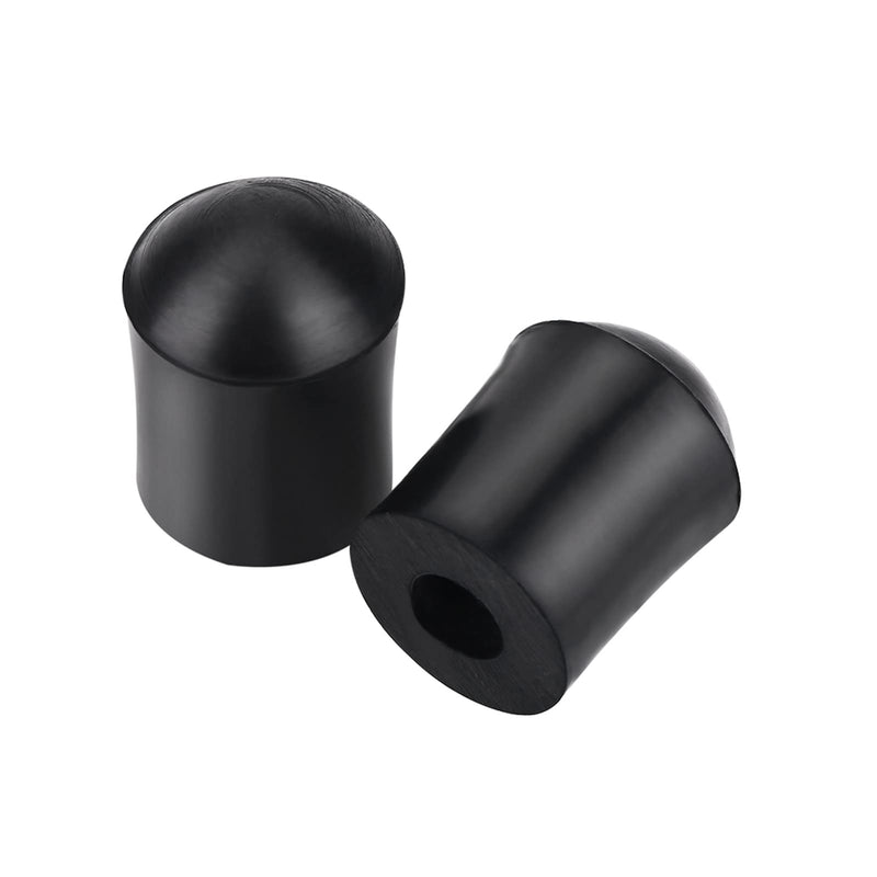 Double Bass Endpin Rubber Tip Stopper, 2PCS Rubber Tip for 1/4 Size String Bass Endpin Protector End Pin Cap Accessory (Inner Diameter: 9.5mm)