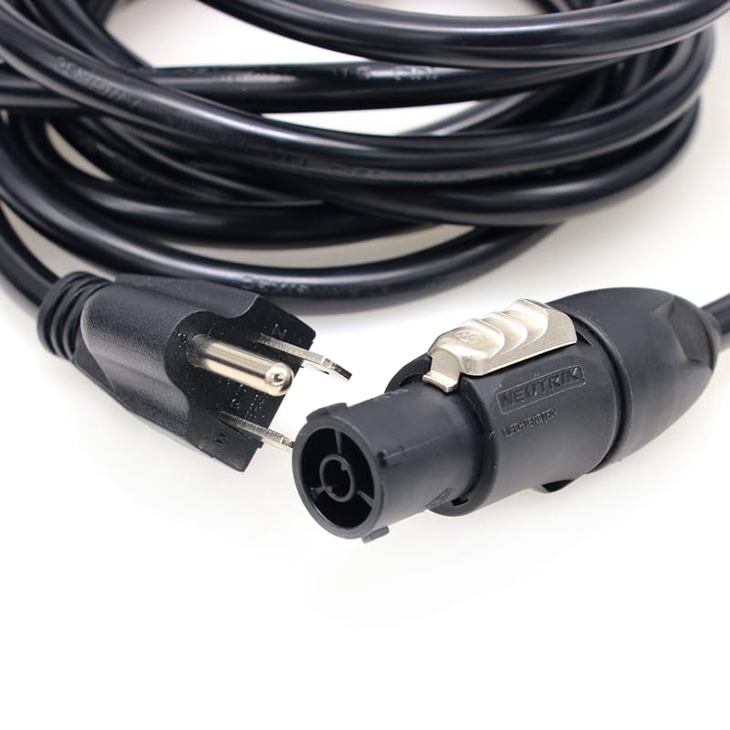SZRMCC Neutrik Power Cable for Aputure LS 1200d Pro/ LS600d Pro/ 300x / 300d ii/Nova P300c / 600d/ 600x Pro LED Light 16A 250V (7.5m) 7m