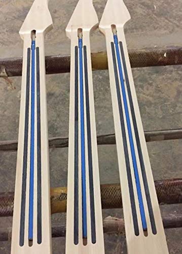 Guyker 2Pcs Carbon Fiber Neck Rod 3 x 6 x 450mm - Electric Guitar Neck Stiffener Truss Rod Adjustment Level for Strings Instruments carbon - (3mm x 6mm x 450mm)
