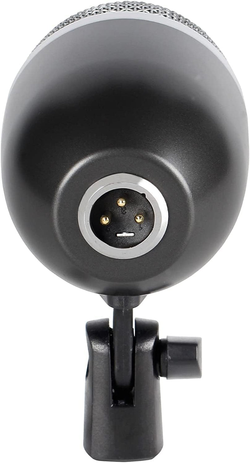 Bass Drum Microphone with Dynamic Pick Up Pattern, Tom Microphone Swivel Adjustable Kick Drum Mic with Durable Steel Mesh Grille Dynamic Instrument Mic