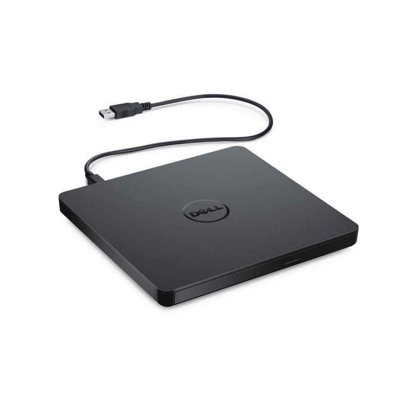Dell External USB Slim DVD RW Drive DW316, Plug and Play, Black | CyberLink Media Suite 12, 8 Watt, Windows 11 or below Single