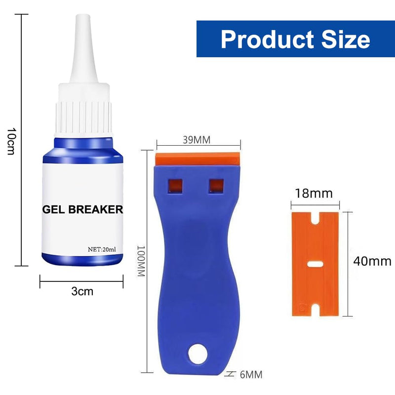 Label remover, adhesive residue remover, adhesive remover, sticker remover, quickly removes adhesive residue, labels, stickers from smooth surfaces, label remover, with a multi-purpose scraper